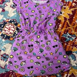 Kidgets Purple Dress with Fun Icons